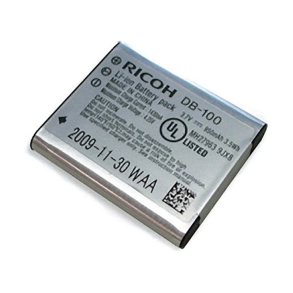 vhbw Battery replacement for Ricoh DB-100, DB-110 compatible with Camera DSLR (600mAh, 3.6V, Li