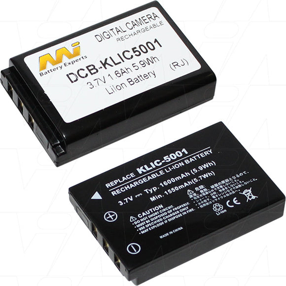 Kodak Klic5001 battery (Masters Instruments replacement)