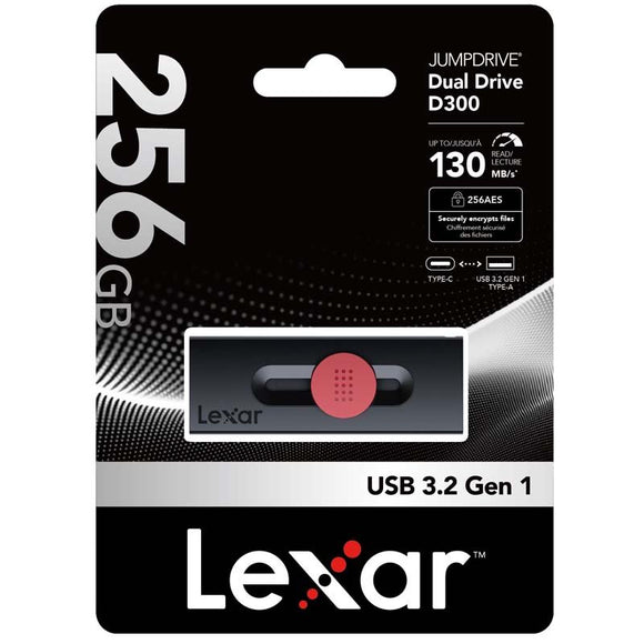 Lexar JumpDrive Dual Drive D300 USB 3.2 Gen 1 Type-C