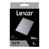 Lexar SL210 Portable Solid State Drive SSD up to 550MB/s read