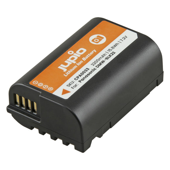 Panasonic DMW-BLK22 7.2V 2200mAh Battery (Jupio replacement)