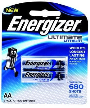AA Lithium 2 Pack Energiser