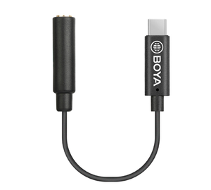 Boya By-K4 3.5Mm Male Trrs To Male Type C Adapter Cable 6Cm Length