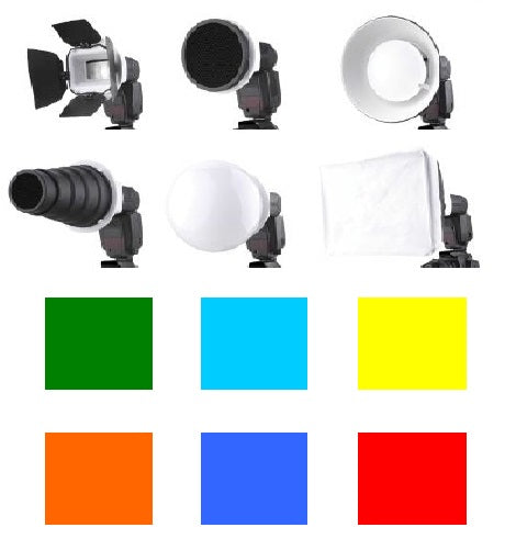Falcon Eyes 7 Piece Flash Diffuser Kit