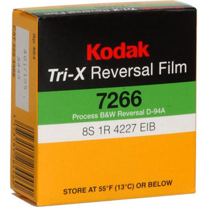 Kodak Tri-X Black-And-White Reversal Film #7266 (Super 8, 50' Roll)