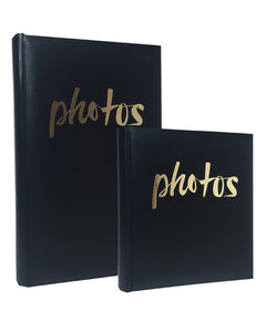 Moda Black "Photos" Slip-In Photo Album